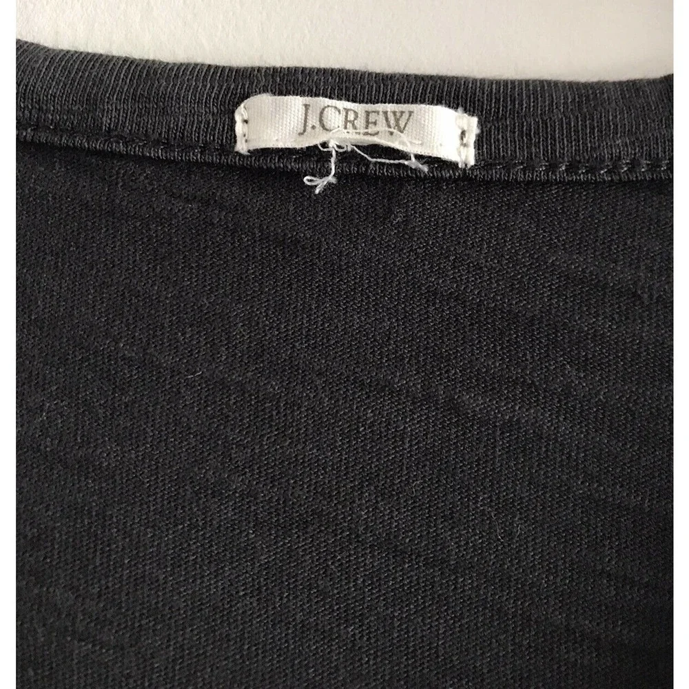 J. Crew | T-shirt Dress Women Size M Gray Cotton Short Sleeves Crew Neck Popover